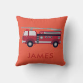 Voeg Jouw naam Red Fire Persoonlijke kabelgozer to Kussen (Achterkant)