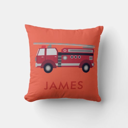 Voeg Jouw naam Red Fire Persoonlijke kabelgozer to Kussen (Voorkant)