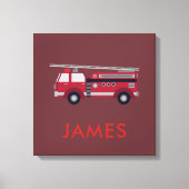 Voeg Jouw naam Red Fire Specialized toe Canvas Afdruk (Voorkant)