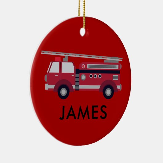 Voeg Jouw naam Red Fire Specialized toe Keramisch Ornament (Rechts)