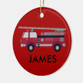 Voeg Jouw naam Red Fire Specialized toe Keramisch Ornament (Links)