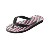 Voeg Jouw naam Red Fire Specialized toe Kinder Teenslippers (Schuin)