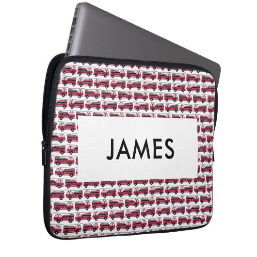 Voeg Jouw naam Red Fire Specialized toe Laptop Sleeve (Voorkant Rechts)