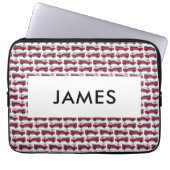 Voeg Jouw naam Red Fire Specialized toe Laptop Sleeve (Voorkant)