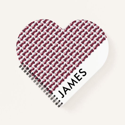 Voeg Jouw naam Red Fire Specialized toe Notitieboek (Voorkant)