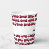 Voeg Jouw naam Red Fire Specialized toe Papieren Bekers (Voorkant)