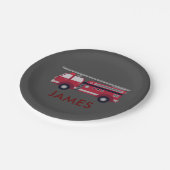 Voeg Jouw naam Red Fire Specialized toe Papieren Bordje (Gekanteld)