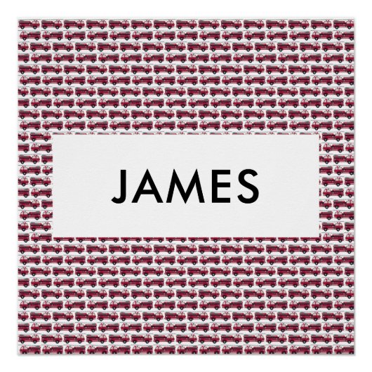 Voeg Jouw naam Red Fire Specialized toe Perfect Poster (Voorkant)