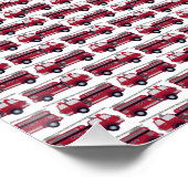 Voeg Jouw naam Red Fire Specialized toe Perfect Poster (Hoek)