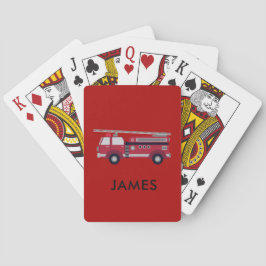 Voeg Jouw naam Red Fire Specialized toe Pokerkaarten