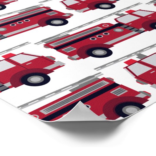 Voeg Jouw naam Red Fire Specialized toe Poster (Hoek)