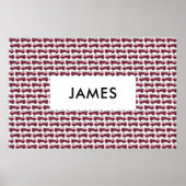 Voeg Jouw naam Red Fire Specialized toe Poster (Voorkant)