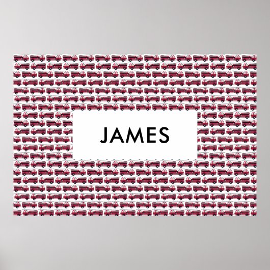 Voeg Jouw naam Red Fire Specialized toe Poster (Voorkant)