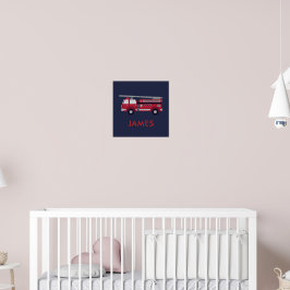 Voeg Jouw naam Red Fire Specialized toe Poster