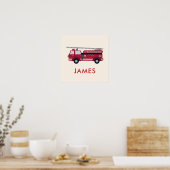 Voeg Jouw naam Red Fire Specialized toe Poster (Keuken)