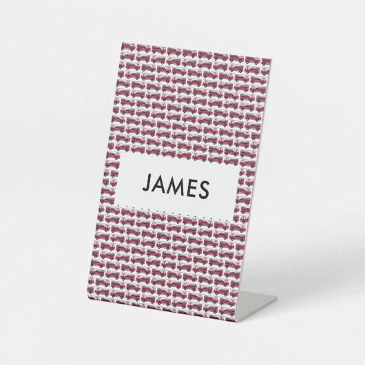 Voeg Jouw naam Red Fire Specialized toe Reclamebord Met Voetstuk (Voorkant)