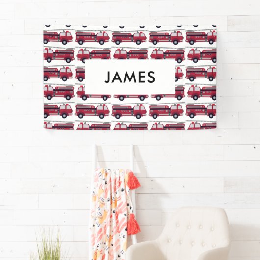 Voeg Jouw naam Red Fire Specialized toe Spandoek (Insitu)