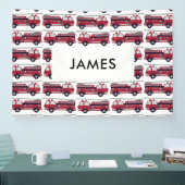 Voeg Jouw naam Red Fire Specialized toe Spandoek (Beurs)