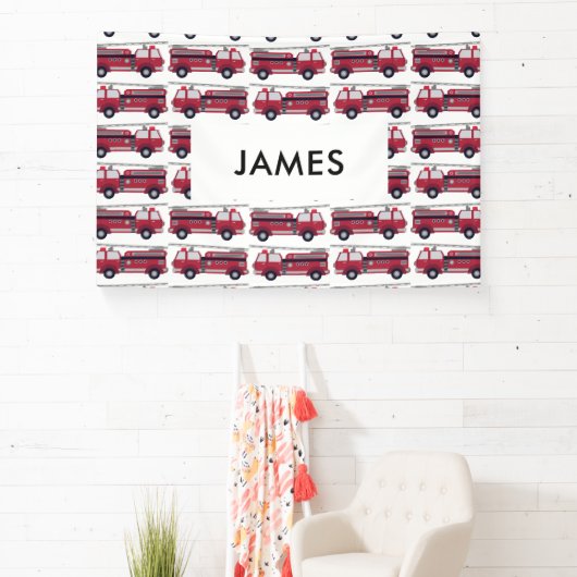 Voeg Jouw naam Red Fire Specialized toe Spandoek (Insitu)