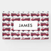 Voeg Jouw naam Red Fire Specialized toe Spandoek (Horizontaal)