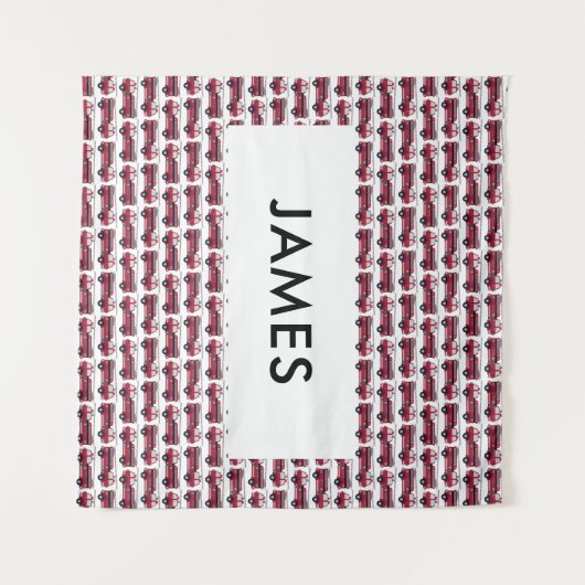 Voeg Jouw naam Red Fire Specialized toe Wandkleed (Voorkant (horizontaal))