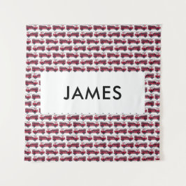 Voeg Jouw naam Red Fire Specialized toe Wandkleed