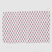 Voeg Jouw naam Red Fire truck gepersonaliseerde Ki Golfhanddoek (Horizontaal)