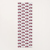 Voeg Jouw naam Red Fire truck gepersonaliseerde Ki Yogamat (Achterkant)