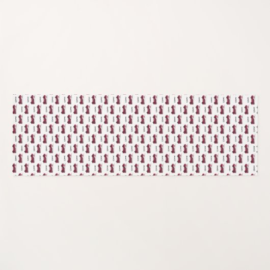 Voeg Jouw naam Red Fire truck gepersonaliseerde Ki Yogamat (Voorkant (horizontaal))