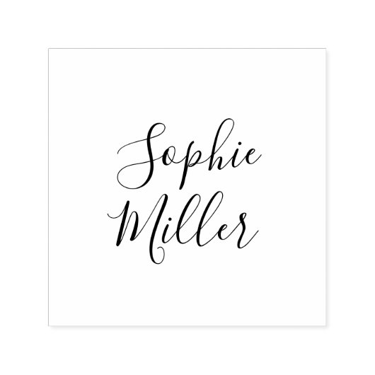 Voeg Jouw naam Stijlvol Kalligrafie Script Zelfinktende Stempel (Design)
