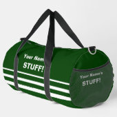 Voeg Jouw naam Tekst Onderwerp Donkergroen toe Plunjezak (Rechterhoek)