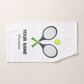 Voeg Jouw naam Tennis gepersonaliseerd Handdoek (Handdoek)