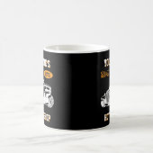 Voeg Jouw naam Text Hot Rod Winkelwagentje met Lad Koffiemok (Center)