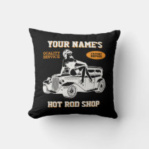 Voeg Jouw naam Text Hot Rod Winkelwagentje met Lad