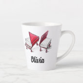 Voeg Jouw naam toe aan Grote Pianoboek Schets Latte Mok (Rechts)