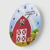 Voeg Jouw naam toe aan Red Barn met Blue Sky Grote Klok (Hoek)