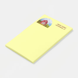 Voeg Jouw naam toe aan Red Barn met Blue Sky Post-it® Notes