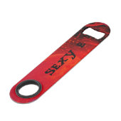 Voeg jouw naam toe aan RED & BLACK pro speed Speed Flessenopener (Voorkant Gekanteld)