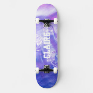 Voeg Jouw Naam Toe Cool Ijs Paars Persoonlijk Skateboard