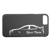 Voeg jouw naam toe - Evolutie X met Faux-koolstofv Case-Mate iPhone Case (Achterkant (Horizontaal))