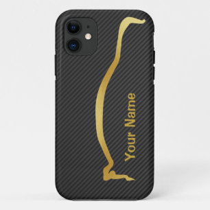 Voeg jouw naam toe - Mitsubishi EVO Gold silhouett Case-Mate iPhone Case
