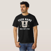 Voeg Jouw naam University Funny Family Pride toe T-shirt (Voorkant volledig)