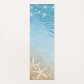 Voeg Jouw naam Waterverf Beach Monogram toe Yogamat (Voorkant)