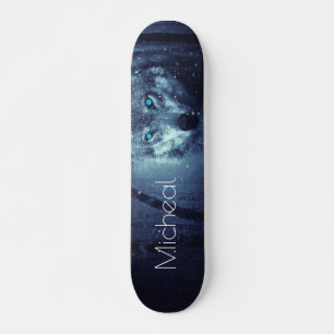 VOEG JOUW NAAM/Wolf aan in het sneeuwskateboard Persoonlijk Skateboard
