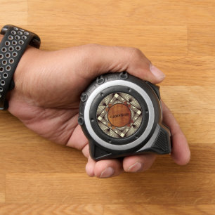 Voeg Jouw naam Wood Elegant Modern Masculine Custo Rolmaat