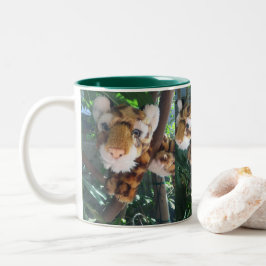 VOEG JOUW NAMEN AAN dit CUTE SPEELGOED LEOPARD Res Tweekleurige Koffiemok