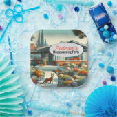 Voeg Jouw namen / Housewarming Paper Bord (Feest)