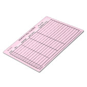 Voeg Jouw namen Maandelijkse Bill Tracker geperson Notitieblok (Schuin)