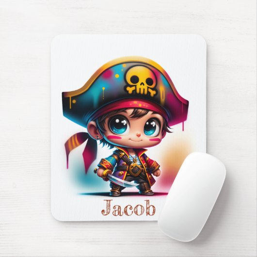 Voeg Jouw namen toe - Mousepad Muismat (Met muis)