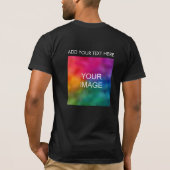 Voeg Jouw tekst Afbeelding foto dubbelzijdige Mann T-shirt (Achterkant)